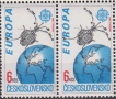 Чиста марка Европа СЕПТ 1989 от Чехословакия 1991, снимка 2