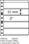 VARIO 5C–прозрачни листа пет банкноти на лист– 195 x 51 mm