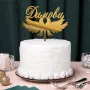 Сватбени ТОпери за Торта, Златист Топер, Сребрист Топер, Дървен Топер за Торта, снимка 3