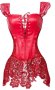 🎀 Еротичен кожен корсет с красива дантела, снимка 4