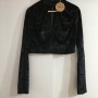 Маркова елегантна, атрактивна блуза с дълъг ръкав, цип и ефектни елементи в черно, снимка 1 - Блузи с дълъг ръкав и пуловери - 30542796