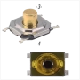 Микробутон / Тъч бутон SMD DIP монтаж , 3 PIN Tact Switch Button 4 PIN, снимка 3