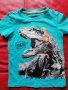 Тениска за 6 г с динозавър, снимка 1 - Детски тениски и потници - 36973355