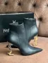 Дамски черни боти Yves Saint Laurent - 2 налични цвята на тока Код D1039, снимка 4