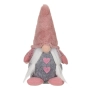 Гном с пухкава шапка , 25 см, розов/сив, снимка 1