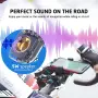Чисто Нова Мултифункционална стойка за телефон за велосипед UPPEL 10-в-1 Bluetooth колонка LED фар.., снимка 3
