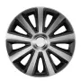 Тасове Versaco Carbon Aviator сребристи и черни за 16'' джанти, комплект от 4 броя, снимка 1