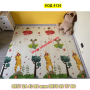 Сгъваемо детско килимче за игра,топлоизолиращо - 180x200x1cm - животни в самолет и азбука - КОД 4134, снимка 10