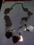 Интересен нетрадиционен гердан сърца метални -2738, снимка 1 - Колиета, медальони, синджири - 29520918