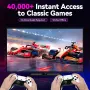  Ретро игрова конзола 4K HDMI с над 40 000 игри, 23 емулатора, plug-and-play, два 2.4 GHz безжични к, снимка 5