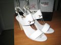 Намаление-Дамски сандали  естествена кожа бяли, снимка 1 - Сандали - 29385478