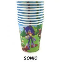 Соник Sonic 8 бр картонени чаши парти рожден ден, снимка 2 - Чаши - 29429638