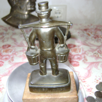  Масивна Бронзова статуетка , снимка 2 - Антикварни и старинни предмети - 44793637