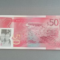 Банкнотa - Ямайка - 50 долара UNC (юбилейна) | 2022г., снимка 2 - Нумизматика и бонистика - 42911074