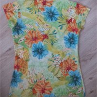 Блуза на цветя в зелено , снимка 3 - Туники - 36871517