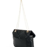 Дамска ватирана мека чанта в стилен дизайн и дръжка тип синджир, снимка 5 - Чанти - 44399073