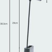 USB настолна лампа със зарядно за телефон и моливник, снимка 2 - Безжични зарядни - 39649349