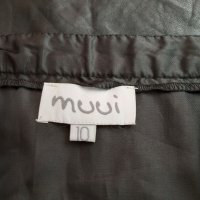 MUUI M Кожена пола с джобчета отпред , снимка 6 - Поли - 29950208