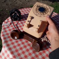 Стар телефон #10, снимка 4 - Антикварни и старинни предмети - 29087106