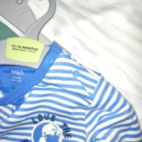 MARKS & SPENCER момчешко комплектче,ново с етикети и закачалка,размер 12-18 месеца, снимка 3 - Комплекти за бебе - 40441064