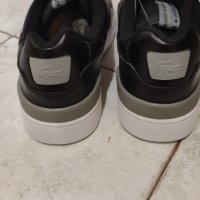 Нови мъжки обувки Lacoste ,естестествена кожа ,черни ,номер 45 ,подметка 28.5 см , снимка 5 - Спортни дрехи, екипи - 44203035