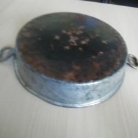 Медна калайдисана тава от 1938 година, снимка 3 - Други ценни предмети - 37072749
