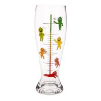 Голяма стъклена чаша Бирен Барометър - 1300 мл, снимка 2 - Подаръци за мъже - 42575369