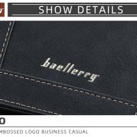 Бизнес мъжки портфейл луксозен Baellerry DR052, снимка 16 - Портфейли, портмонета - 37943139