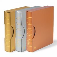 Луксозен албум Grande с касета Metalic edition, снимка 1 - Нумизматика и бонистика - 35273703