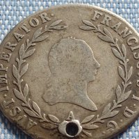 Сребърна монета 20 кройцера 1819г. Франц първи Виена Австрия 26759, снимка 2 - Нумизматика и бонистика - 42888359