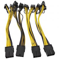 8 pin към 2×8 захранващ кабел pcie 8pin женски към двоен 8pin (6 2), снимка 6 - Кабели и адаптери - 37149714
