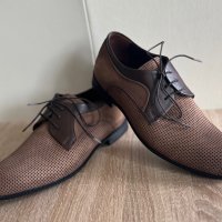 Нови обувки от естествена кожа(набук),40 номер, снимка 1 - Ежедневни обувки - 40656134