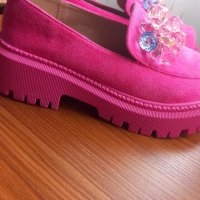 Нови дамски обувки цикламено розово, снимка 4 - Дамски елегантни обувки - 44302519
