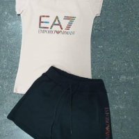 Armani дамски летни екипи - тениска и къси панталонки реплика, снимка 7 - Спортни екипи - 36899276