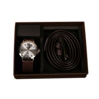 Подаръчен комплект Колан и часовник, снимка 3 - Подаръци за мъже - 44341556