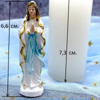 Мини силиконов молд на Дева Мария, снимка 2 - Форми - 37663623