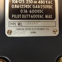 краен изключвател Omron WL NJP small2-circuit limit switch 10A 250VAC, снимка 7 - Резервни части за машини - 37186920