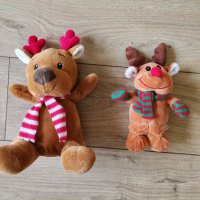 Коледни еленчета - плюшени играчки, снимка 1 - Плюшени играчки - 38682735
