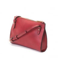 ПРОМО 🍊 LIU JO 🍊 Малка кожена чанта RED “N” CAPS 23х16х4 см нова с етикети, снимка 10 - Чанти - 30728570