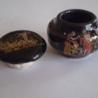 Кутия бурканче за крем мехлем керамика        , снимка 4 - Антикварни и старинни предмети - 35517574