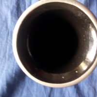 Черна керамична ваза, снимка 4 - Вази - 31505021