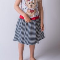 НАМАЛЕНИЕ ! Рокля с къс ръкав с кученце BABY PINK (2 години), снимка 1 - Бебешки рокли - 36597943