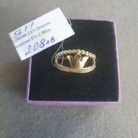 Дамски пръстен 2.66гр 14К  56р-р, снимка 1 - Пръстени - 44601341