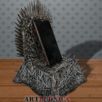 Поставка за телефон „Железния трон - Game of Thrones“ – Ръчно изработена, снимка 4 - Ръчно изработени сувенири - 44672222