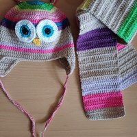 Плетени шапки и шалчета 18м-3г , снимка 2 - Шапки, шалове и ръкавици - 42646954