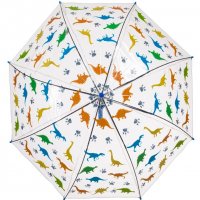 Чадър за дъжд, Динозаври, Автоматичен, Детски, 66см, Многоцветен, снимка 3 - Чадъри - 38478618