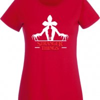 Дамска Тениска Stranger Things 6,Филм,Сериал,, снимка 4 - Тениски - 37315050