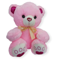 ✨Плюшено Мече с панделка (45 см) -розово, кафяво или синьо , снимка 1 - Плюшени играчки - 44757665