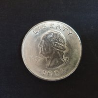 Колекционерска монета: One Dollar 1865, снимка 1 - Колекции - 42838496