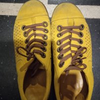 Жълти велурени обувки 39 номер, снимка 1 - Дамски ежедневни обувки - 42744248